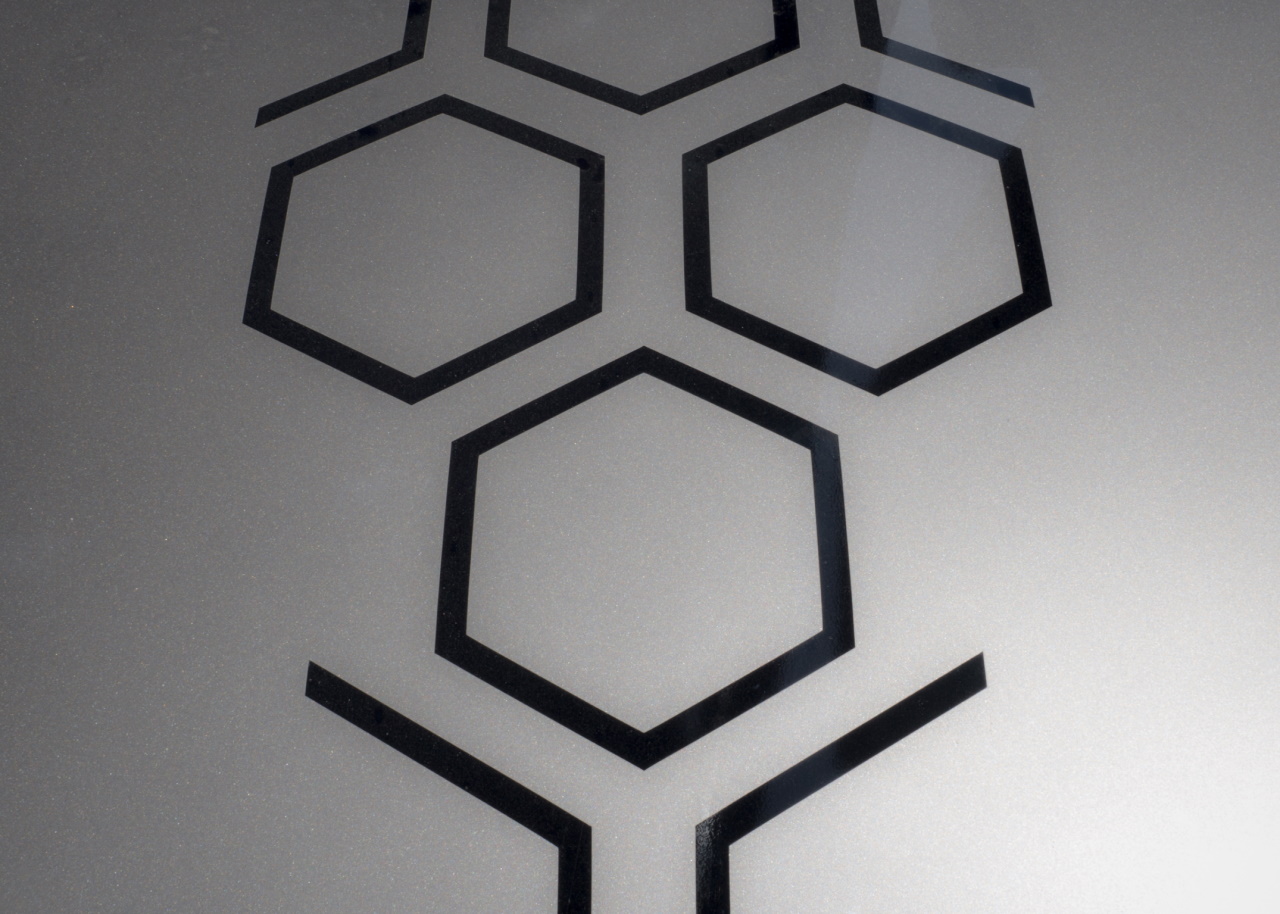 Hexagonal shapes on the floor